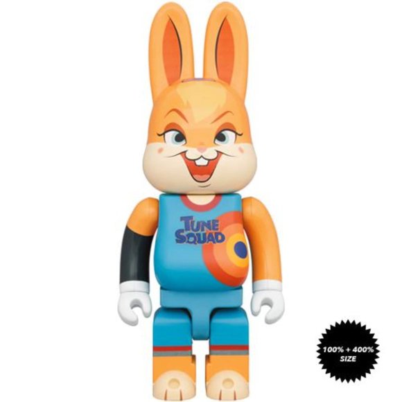 Space Jam A New Legacy Lola Bunny 100% + 400% Rabbrick Set by Medicom Toy - Picture 3 of 4